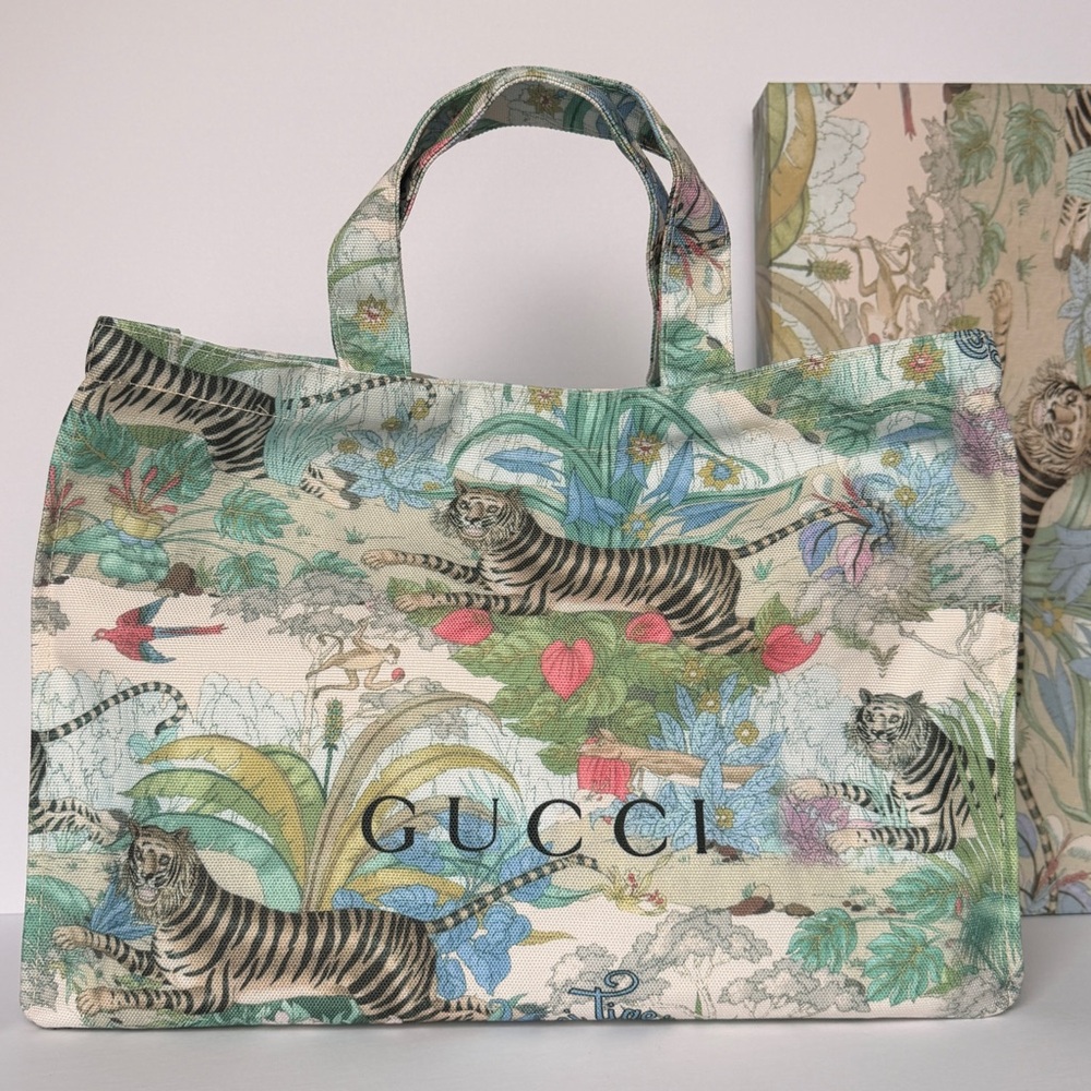 GWP Gucci Beauty Jungle Print Canvas Tote W/BOX